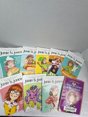 Lot of 9 Junie B. Jones Paperback Books by Barbara Park Various Titles See Pic